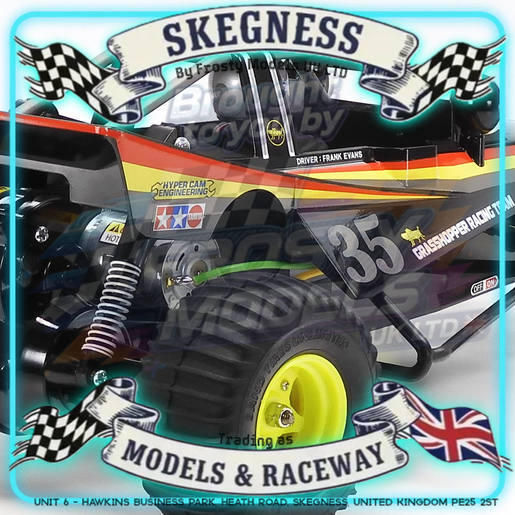 Tamiya - 1/10 RC Buggy Kit The Grasshopper Black Edition - 47522 (ESC & Motor Included - Requires Radio, Servo, Battery, Charger, PS Spray & Assembly)