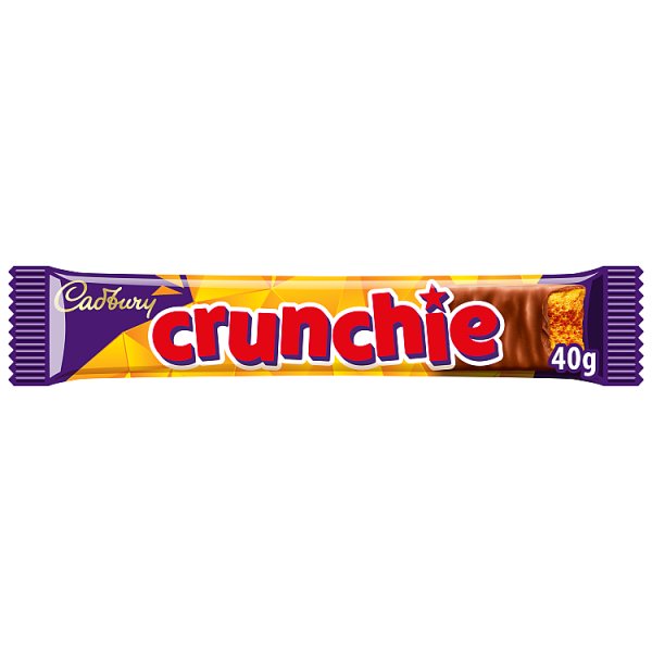 CADBURY - CRUNCHY - 40G - CHOCOLATE BAR - RACEWAY REFRESHMENTS