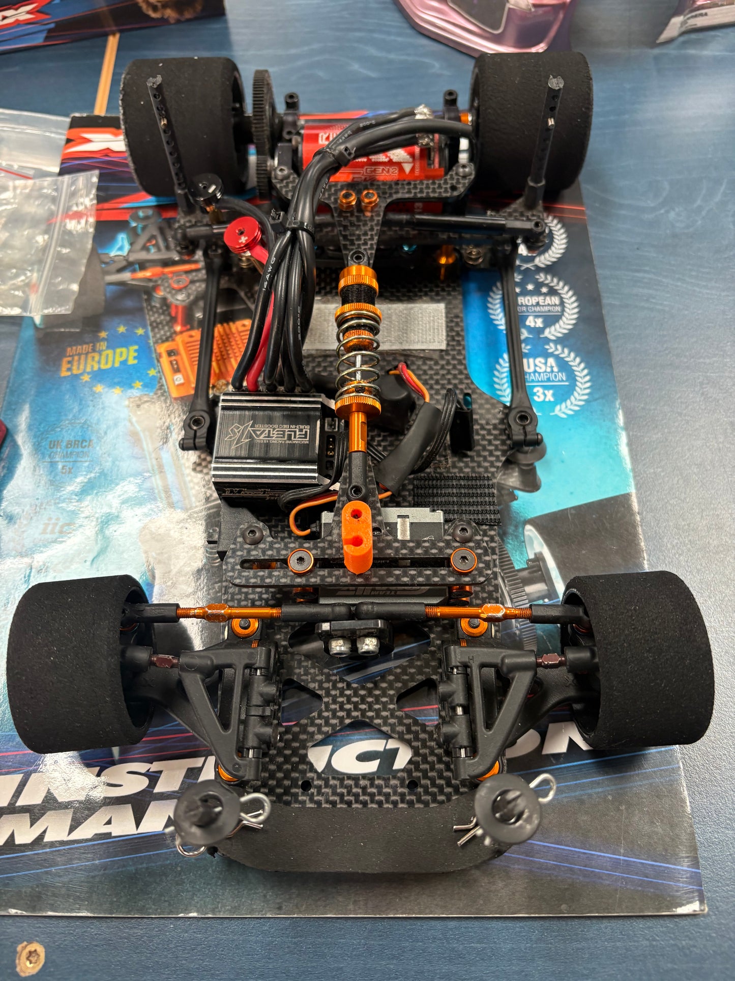 Used - Xray X12 2017 - With 1S ESC, 13.5T Motor, Micro Servo, LMGT3 Body & Spares