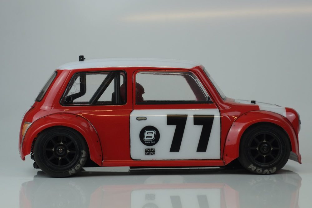 Phat Bodies - M-Chassis (210mm) Mini Cooper Miglia Body Set in Clear Lexan - For 1/10 M-Chassis MTC (W-170mm x Wheelbase-210mmmm) M03, M05, MB01