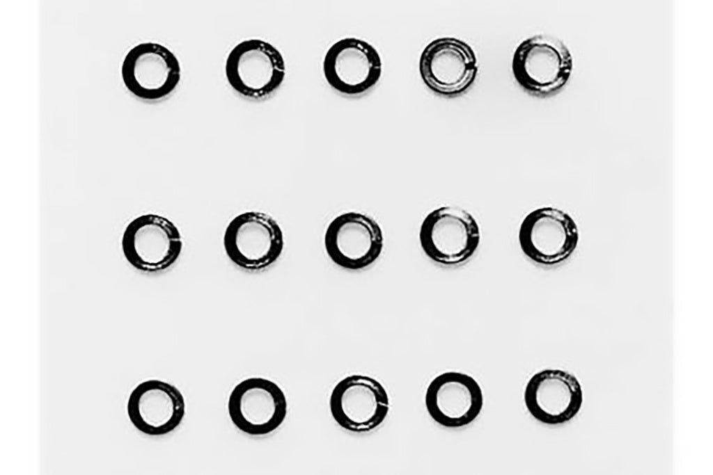 Tamiya - 3m M3 Spring (sprung) Steel Washer (15pcs) Item No. 50587