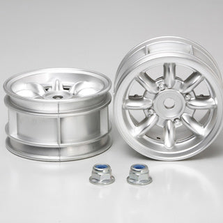 Tamiya - Mini Cooper Plated Wheels "2 (One Pair) - 50676 TAMIYA SPARES