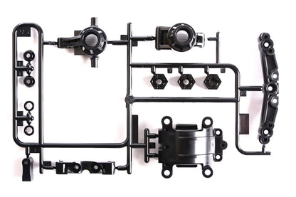 TAMIYA - TT01E Euro Truck Parts - 1X 51318 A Parts - UPRIGHTS, SHOCK TOWER, DIFF COVER, REAR HUBS +