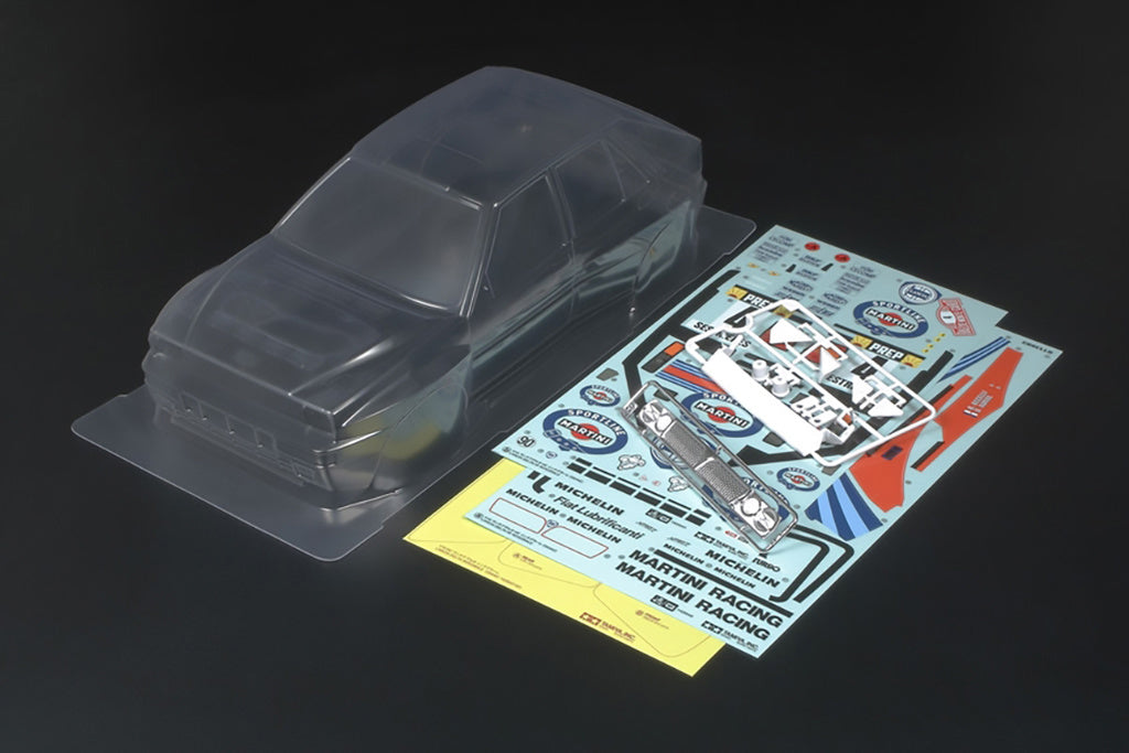 Tamiya - 1/10 RC Car Body Shell - Lancia Delta Intergrale (Supplied Clear in Lexan - 190mm Wide) - 51401