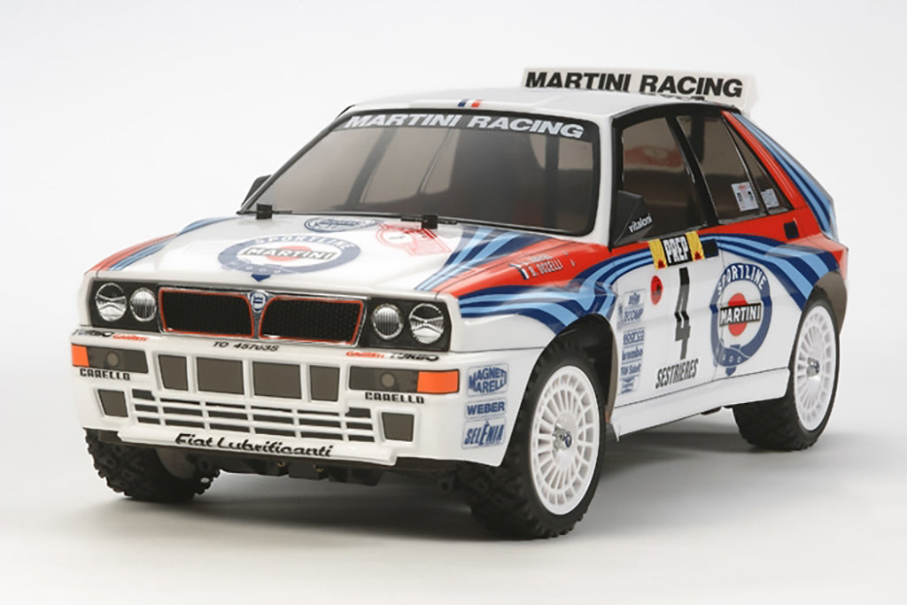 Tamiya - 1/10 RC Car Body Shell - Lancia Delta Intergrale (Supplied Clear in Lexan - 190mm Wide) - 51401