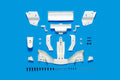 Tamiya - F104 2017 Wing Set White - 51603 TAMIYA SPARES