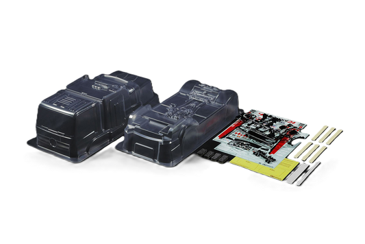 TAMIYA 51654 - MERCEDES BENZ MP4 - 1/14 FULL EURO TRUCK BODY SET (w/H PARTS/STICKER & FIXINGS)