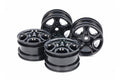 Tamiya - C Shaped 10 Spoke Wheel - Black X 4 - 51659 TAMIYA SPARES