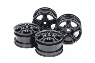 Tamiya - C Shaped 10 Spoke Wheel - Black X 4 - 51659 TAMIYA SPARES