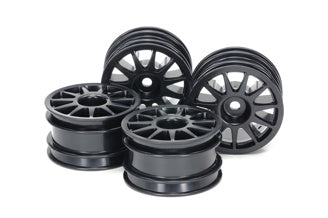 Tamiya - M Chassis 11 Spk Wheel Black X 4 - 51665 TAMIYA SPARES