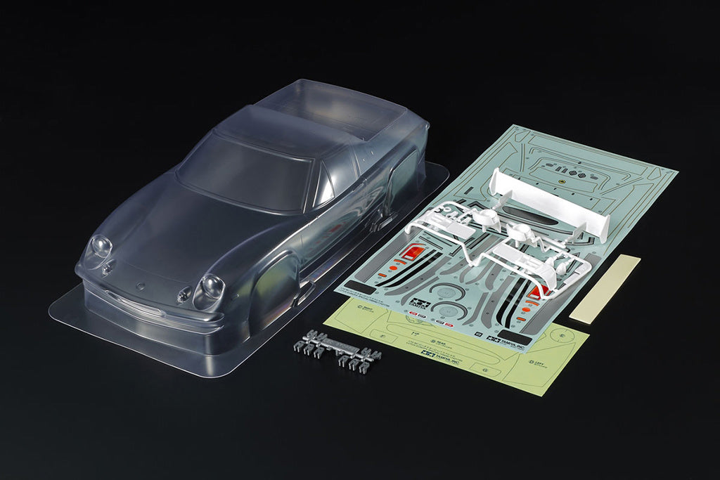 Tamiya 51672 - (225mm MWB) LOTUS EUROPA SP Body Set in Clear Lexan - For 1/10 M-Chassis MTC (W-165mm x Wheelbase-225mm) (Full sponsor Stickers - lights, windows and grills & body parts)