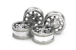 Tamiya - Chrome BBX Wheels 26mm Wide 1/10 Car (+2mm Offset) 4pcs - 51715 (Bead-lock Style)
