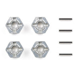 Tamiya - 12mm Alloy Hex PIN TYPE WHEEL ADAPTER SET (4pcs) - 53056
