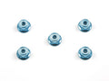 Tamiya - 4Mm Flange Lock Nut Blue - 53159 TAMIYA SPARES
