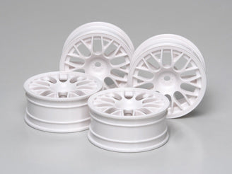 Tamiya - M Narrow White Mesh Wheels X 2 Clr - 53468 TAMIYA SPARES