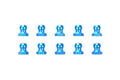 Tamiya - 5Mm Aluminium Ball Nut Blue - 53640 TAMIYA SPARES