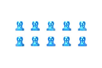 Tamiya - 5Mm Aluminium Ball Nut Blue - 53640 TAMIYA SPARES