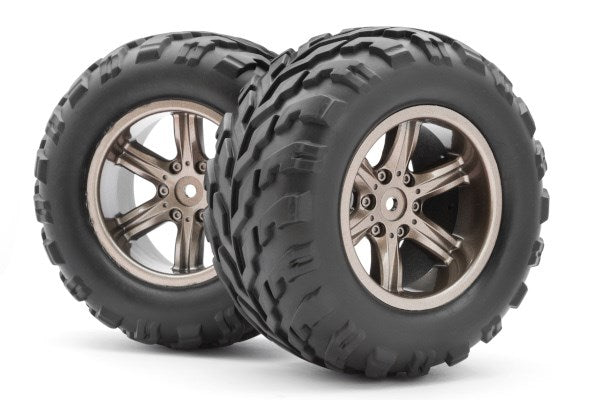 BLACKZON - Assembled Wheel/Tire (Dark Grey) - 540077