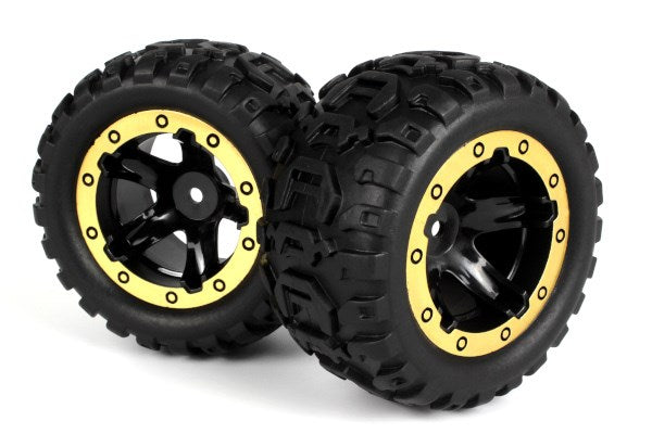 BLACKZON - Slyder MT Wheels/Tires Assembled (Black/Gold) - 540087