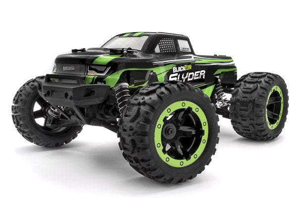 BLACKZON - Slyder MT 1/16 4WD Electric Monster Truck - Green - 540100