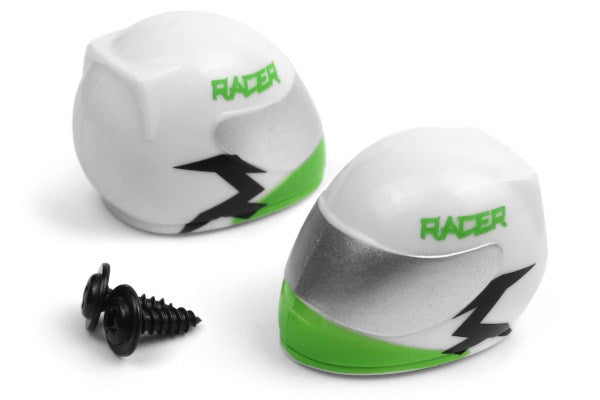 BLACKZON - Driver Helmet (Green/2pcs) - 540173