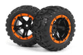BLACKZON - Slyder MT Wheels/Tires Assembled (Black/Orange) - 540195