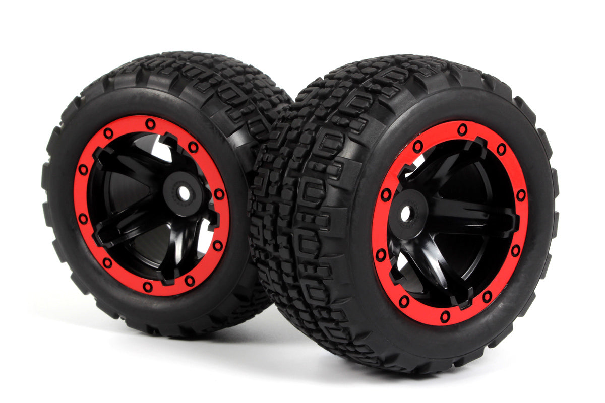 BLACKZON - Slyder ST Wheels/Tires Assembled (Black/Red) - 540196