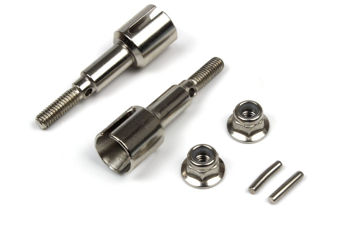 BLACKZON - Rear Wheel Axles (Steel/2pcs) - 540241