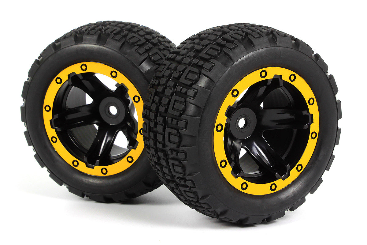 BLACKZON - Slyder ST Wheels/Tires Assembled (Black/Yellow) - 540261