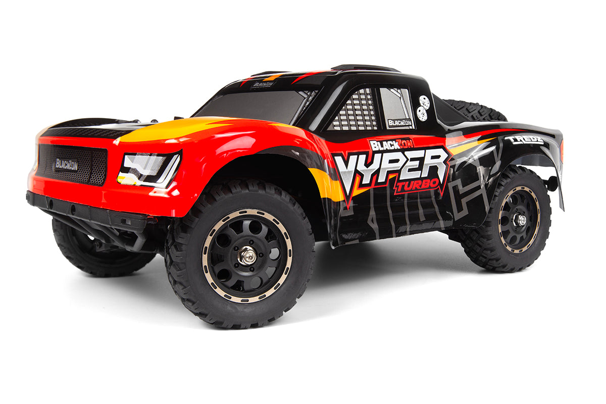 BLACKZON - Vyper SC Turbo 1/16 4WD 2S Brushless - Red/Orange - 540275