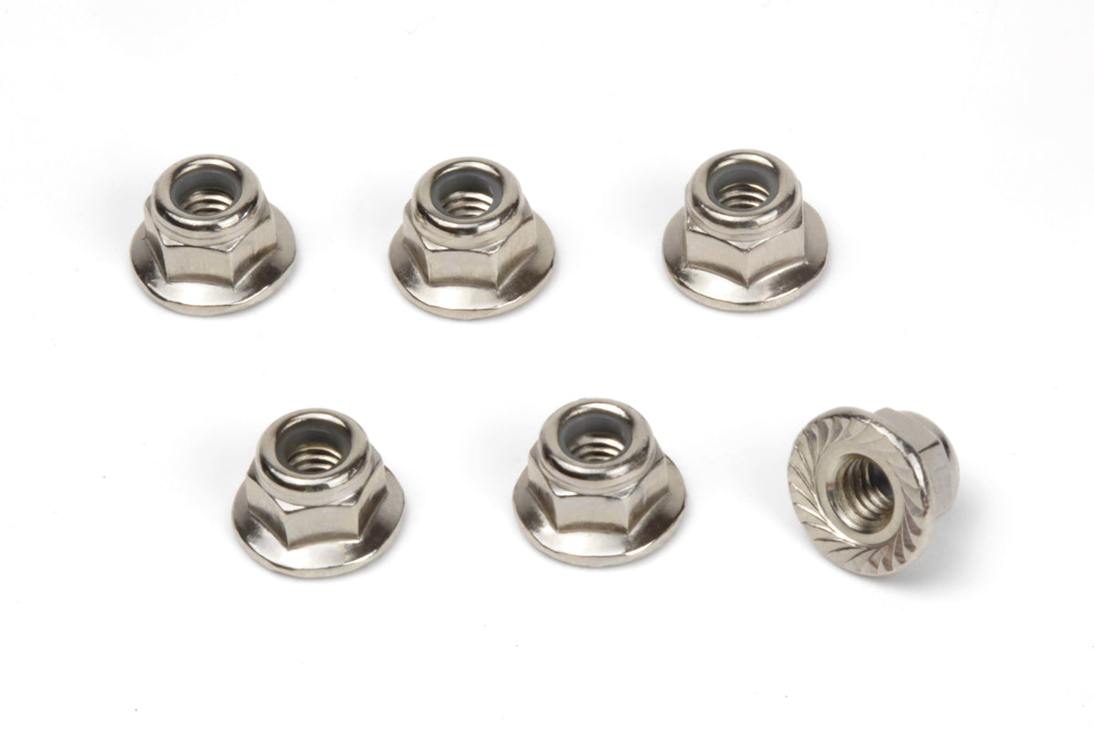 BLACKZON - M4 Flanged Lock Nuts (6pcs) - 540453
