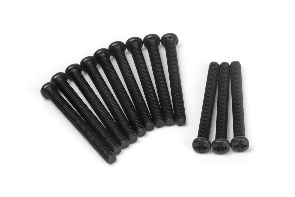 BLACKZON - Pan Head Screws 3x30mm (12pcs) - 540459