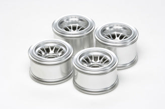 Tamiya - F104 Plated Mesh Wheel Rubber Tyre - 54201 TAMIYA SPARES