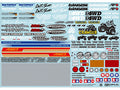 Tamiya - Off Road Car Sponsor Stickers - 54630 TAMIYA SPARES