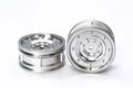 Tamiya - Matte Sil Dish Whl 26Mm Off+4 - 54737 TAMIYA SPARES