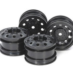 TAMIYA 54741 - TT01E RC 1/14 EURO TRUCK WHEELS F&R (BLACK) (2Pcs Each)