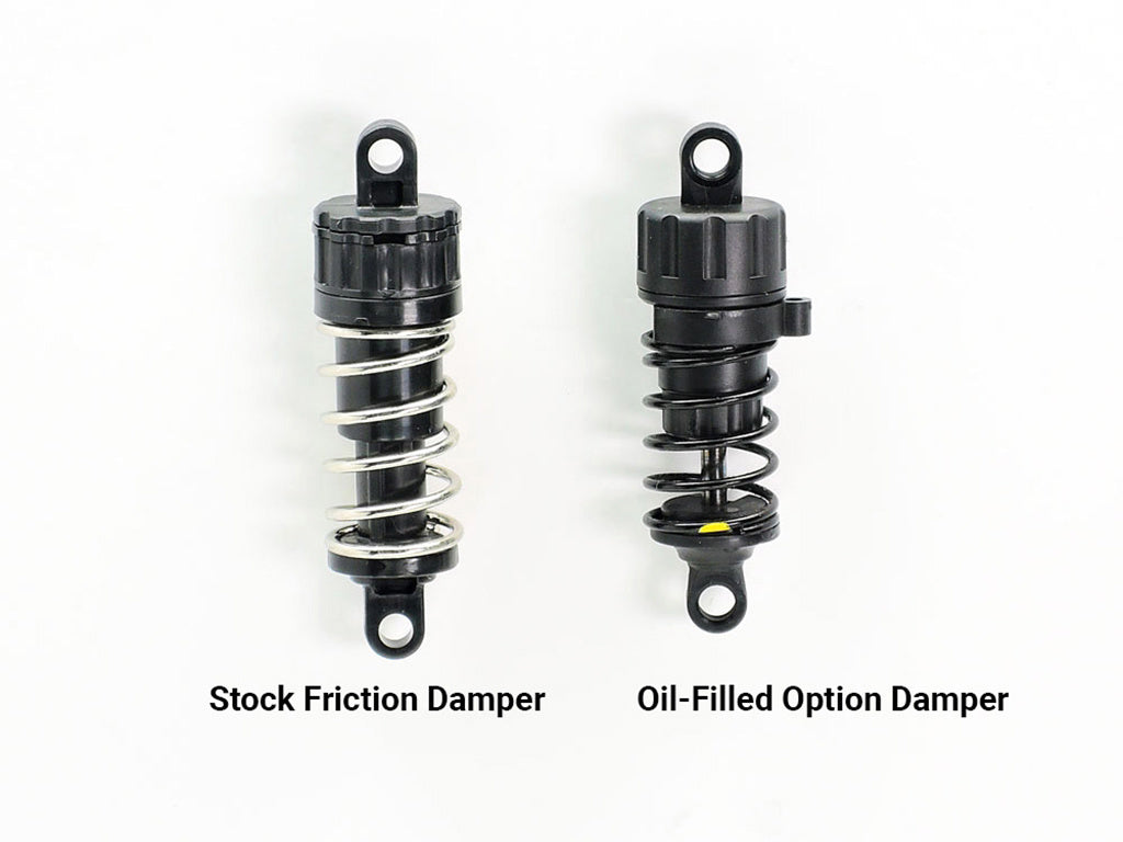 TAMIYA 54753 - TT02 CVA SUPER-MINI SHOCK KIT, OIL & SPRINGS INCLUDED