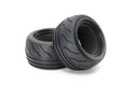 Tamiya - T3-01 W Semi-Slick tyres R X 2 - 54830 TAMIYA SPARES