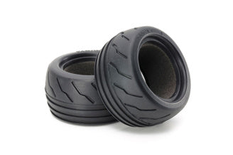 Tamiya - T3-01 W Semi-Slick tyres R X 2 - 54830 TAMIYA SPARES