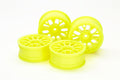 Tamiya - 24Mm Mesh Wheels+ 2 Fiyek X 4 - 54850 TAMIYA SPARES