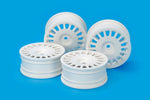 TAMIYA 54851 - 1/10 TOURING CAR White Rally WHEELS - (4PCS / 0-OFFSET)