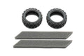 Tamiya - Rally Block Tyres Soft (One Pair) - 54861 TAMIYA SPARES