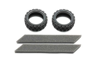 Tamiya - Rally Block Tyres Soft (One Pair) - 54861 TAMIYA SPARES