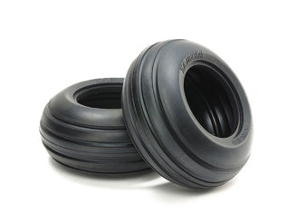 Tamiya - Ribbed F Bubble tyres Soft X 2 - 54865 TAMIYA SPARES