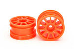TAMIYA 54913 - TT01E RC 1/14 EURO TRUCK WHEELS (ORANGE) 2PCS (M-Chassis Mini)