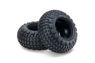 Tamiya - St Block Front  Bubble Tyre Soft X 2 - 54953 TAMIYA SPARES