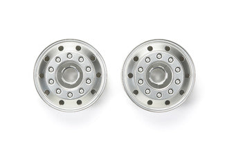 Tamiya - Plated Front Wheels 22mm Matt (One Pair) - 56517 TAMIYA TRUCKS/TANKS