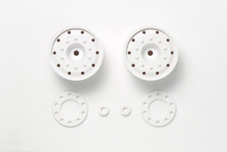 Tamiya - Truck Wheels (30Mm/Hex/Whi) X 2 - 56543 TAMIYA TRUCKS/TANKS