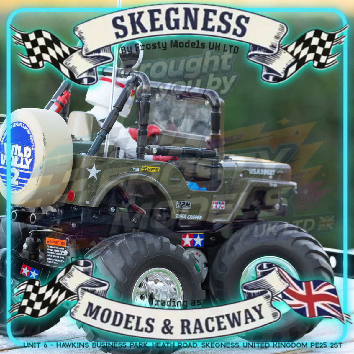Tamiya - 1/10 RC Truck Kit Wild Willy 2 (WR-02) - 58242 (ESC & Motor Included - Requires Radio, Servo, Battery, Charger, PS Spray & Assembly)