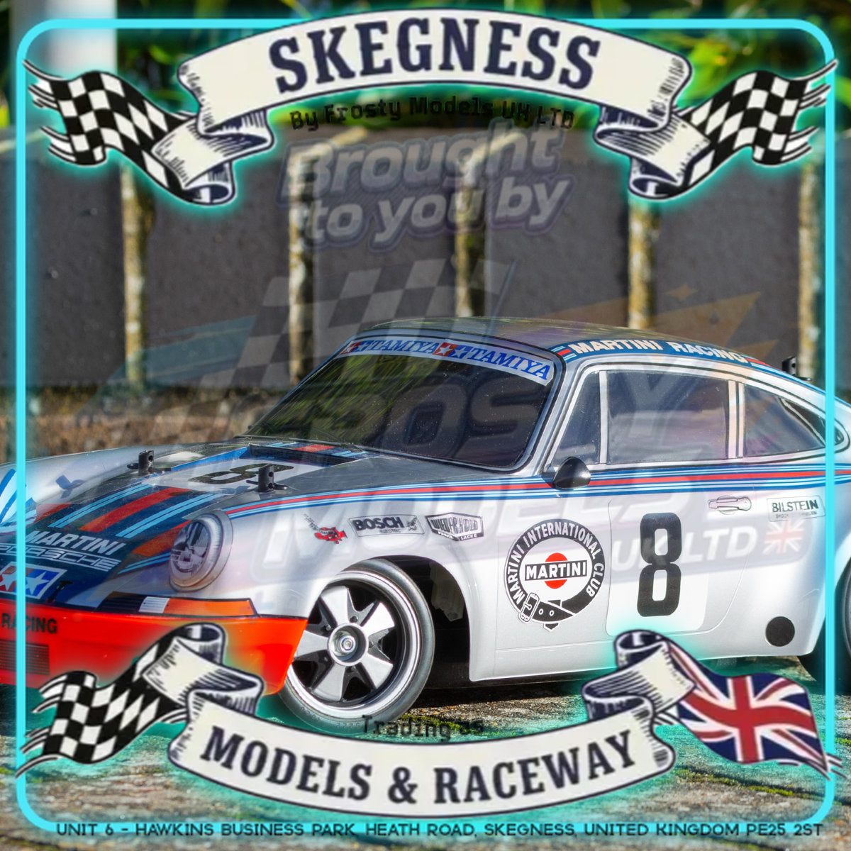 Tamiya - 1/10 RC Car Kit  Porsche 911 Carrera RSR Martini (TT-02) - 58571 TAMIYA R/C KITS